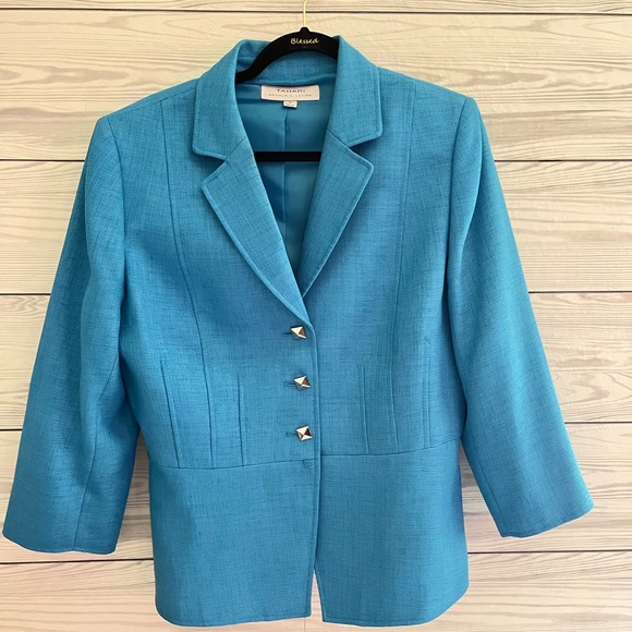 Vintage Tahari Suit Blazer Jacket 14 - Picture 1 of 16
